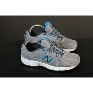 New Balance 402 Athletic Running Shoe Womens Size 7.5 WE402GE1 Gray Blue White